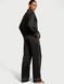 Піжама  Victoria's Secret Glazed Satin Long Pajama Set Black Stripes New  &mdash; фото , вигляд з різних ракурсів