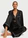 Піжама  Victoria's Secret Glazed Satin Long Pajama Set Black Stripes New  &mdash; фото , вигляд з різних ракурсів