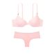 Комплект білизни Victoria's Secret Icon Push-Up Demi Bra & Lace Cheeky Panty, Рожевий, 34, B, S