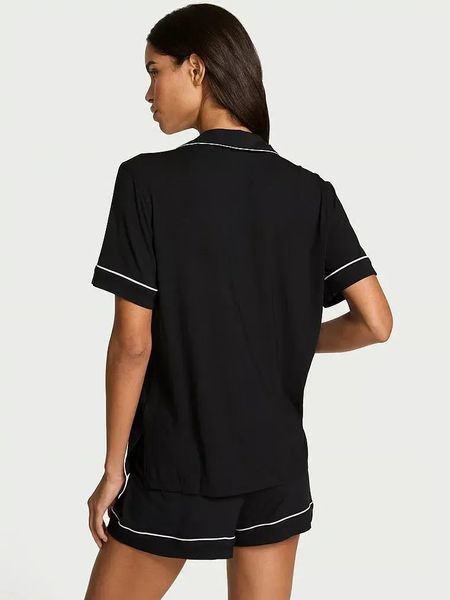 Піжама з шортами Victoria's Secret Modal Soft Bow Short Pajama Set &mdash; основне фото товару, вигляд спереду