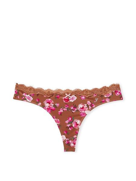Трусики стрінги Victoria's Secret Dream Angels Flocked Mesh Thong Panty &mdash; основне фото товару, вигляд спереду