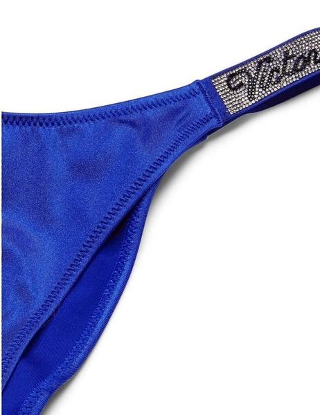 Купальник Victoria's Secret Bikini Shine Strap Sexy Tee PUSH-UP Blue OAR Logo Set 26646396-26647118 фото