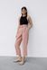 Штани жіночі Zara Spring Pink Relaxed Trousers Pants with belt buckle High Waisted, Рожевий, S