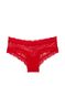 Мережевні Трусики Victoria's Secret Lace Cheeky Panty Red, Червоний, S