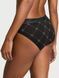 Трусики Victoria's Secret Logo Cotton Hiphugger Panty Black &mdash; фото , вигляд з різних ракурсів