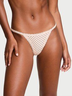 Трусики стринги Victoria's Secret The Lacie Dantelli Pamuklu V-String Panty 26090525 фото