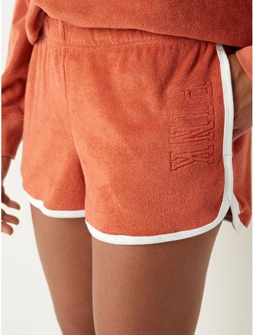 Шорти Махрові Victoria's Secret PINK Beach Terry Varsity Shorts 26528381 фото