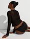 Лонгслив пляжный сетка Victoria's Secret Swim Beachwear Mesh Long-Sleeve Top Black 27178671D фото 2