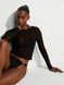 Лонгслив пляжный сетка Victoria's Secret Swim Beachwear Mesh Long-Sleeve Top Black 27178671D фото 1