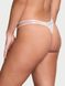 Трусики зі Стразами Victoria's Secret Very Sexy Double Shine Strap Smooth Thong Panty White, Білий, XS