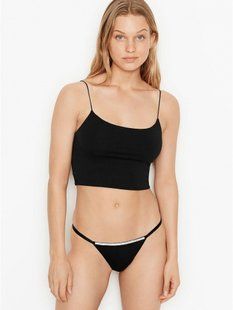 Трусики стринги Victoria's Secret Bombshell Shine V-string Panty 26252916 фото