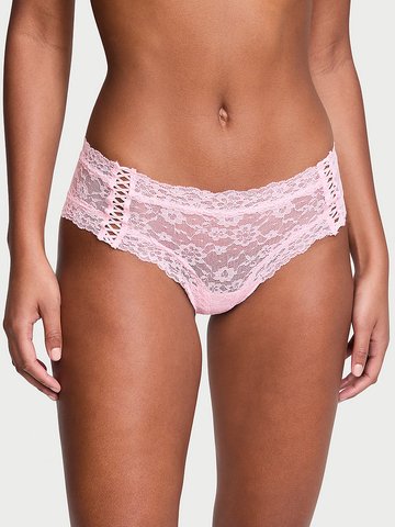 Мережевні Трусики Victoria's Secret Lace-Up Lace Cheeky Panty 26645256 фото