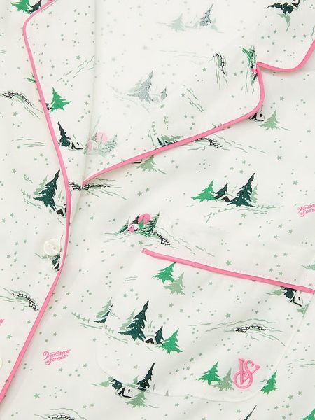 Фланелева піжама Victoria's Secret Flannel Short Pajama Set  &mdash; основне фото товару, вигляд спереду