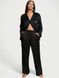 Піжама Victoria's Secret Fashion Show '24 Glazed Satin Long Pajama Set Black New  &mdash; фото , вигляд з різних ракурсів