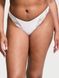 Трусики стринги Victoria's Secret Very Sexy Rose Lace-Trim High-Leg Thong Panty White  26914585 фото 1