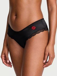 Трусики чики Victoria's Secret Tease Satin Kiss High-Leg Cheeky Panty 27254034 фото