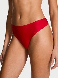Трусики стринги Victoria's Secret Body by Victoria Flex Mid-Rise Thong Panty Red 27213419 фото