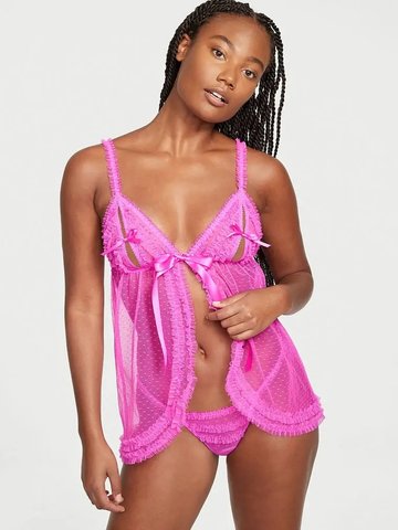 Комплект пеньюар & трусики Victoria's Secret Babydoll Set Very Sexy 26623790 фото