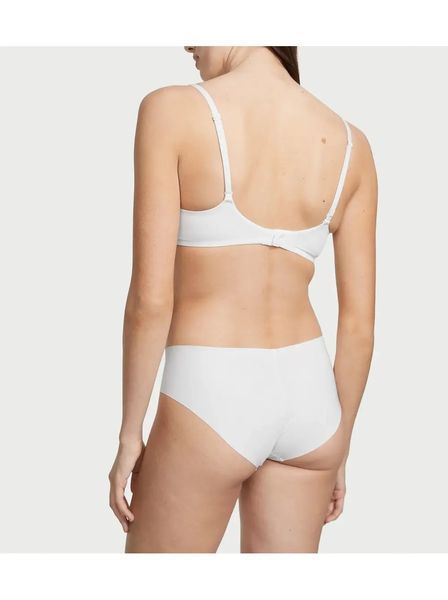 Бавовняні Трусики Victoria's Secret No Show Hiphugger Panty White &mdash; основне фото товару, вигляд спереду