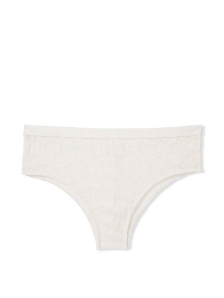 Трусики Victoria&rsquo;s Secret Everywhere Lace-trim Cheekster White 26701123 фото