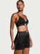 Піжамні шорти Victoria's Secret Shine Patch Satin Boxer Shorts Black &mdash; фото , вигляд з різних ракурсів