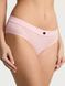 Хлопковые трусики Victoria's Secret Logo Cotton Hiphugger Panty Heather Pink Petal 27027714 фото 1