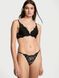 Трусики бікіні Victoria's Secret Dream Angels Lace Adjustable String Bikini Panty Black, Чорний, M