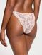 Трусики бікіні Victoria's Secret Purest Pink Bikini Lace Knickers &mdash; фото , вигляд з різних ракурсів