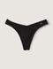 Трусики стринги Victoria's Secret Cotton Panty Black 24475615 фото