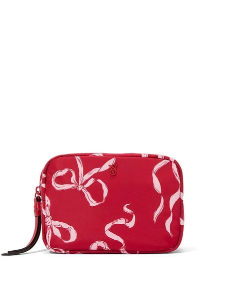 Косметичка Victoria's Secret Lipstick Red Bows Make-Up Bag  &mdash; основне фото товару, вигляд спереду