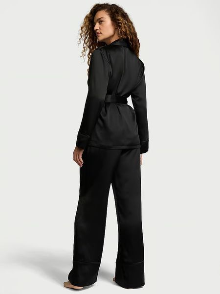 Піжама Сатинова Victoria's Secret Dream Satin Wrap Top Long Pajama Set &mdash; основне фото товару, вигляд спереду