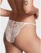 Трусики Victoria&rsquo;s Secret Shine Strap Lace Cheeky Panty Coconut White &mdash; фото , вигляд з різних ракурсів