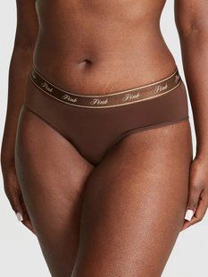Хлопковые трусики Victoria's Secret Logo Hiphugger Panty 26828041 фото