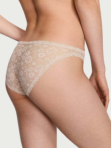 Кружевные трусики Victoria's Secret The Lacie Lace Bikini Panty 26763227 фото