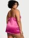 Пеньюар Victoria's Secret Tease Satin Lace-Trim Mini Slip Pink &mdash; фото , вигляд з різних ракурсів