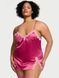 Пеньюар Victoria's Secret Tease Satin Lace-Trim Mini Slip Pink &mdash; фото , вигляд з різних ракурсів