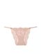 Трусики бікіні Victoria's Secret Dream Angels Lace Adjustable String Bikini Panty Macaron, Бежевий, M