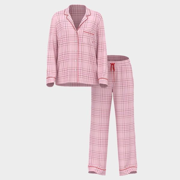 Фланелева піжама Victoria's Secret Flannel Long Pajama Set — фото товару | VikkyStyle Фланелева піжама Victoria's Secret Flannel Long Pajama Set — основне фото товару, вигляд спереду