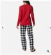 Піжама жіноча Columbia Women Set Red-Buf Red, Клітинка, S