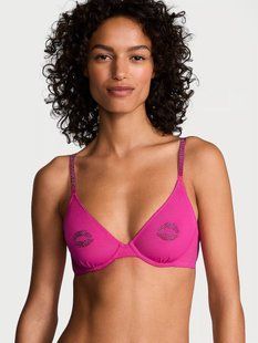 Бюстгальтер Victoria's Secret Sheer Shine Motif Unlined Low-Cut Demi Bra 27178868D фото