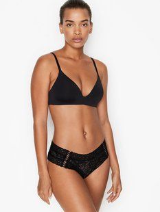 Трусики чики Victoria's Secret Floral Lace Cheeky Panty 26278091 фото