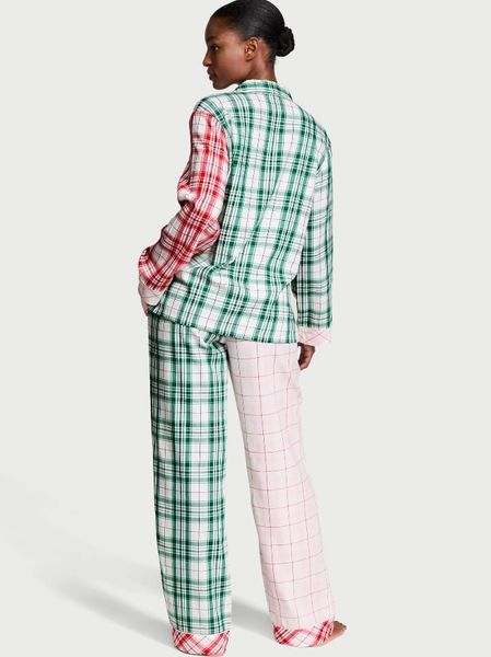 Фланелева піжама Victoria's Secret Flannel Long Pajama Set &mdash; основне фото товару, вигляд спереду
