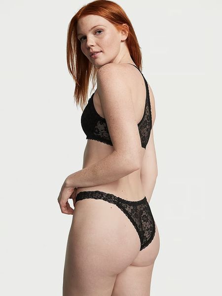 Трусики бразилианы Victoria's Secret The Lacie Lace Brazilian 26826034 фото