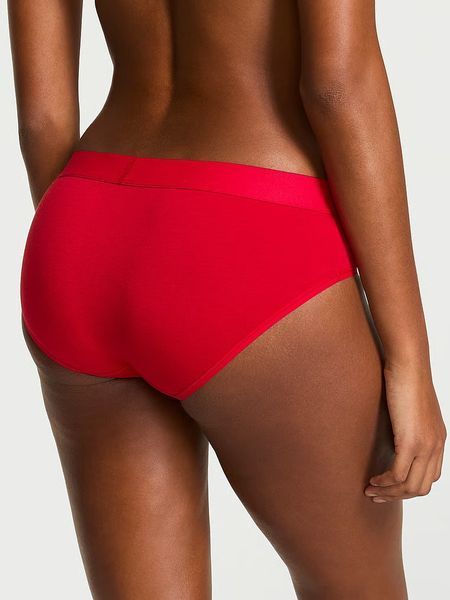 Трусики хіпстери Victoria's Secret Cotton Logo Cotton Shine Patch Hiphugger Panty &mdash; основне фото товару, вигляд спереду