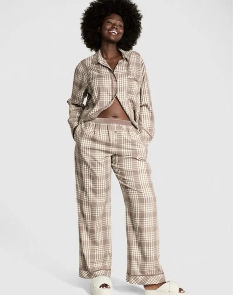 Піжама Фланель Victoria's Secret & PINK Long Pajama Set &mdash; основне фото товару, вигляд спереду