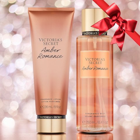 Подарунковий набір Victoria's Secret Amber Romance Fragrance Mist + Lotion 26468781-26625320 фото