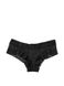 Трусики чікі Victoria's Secret Floral Lace Cheeky Panty, Чорний, S