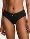 Трусики чики Victoria's Secret Cotton Lace-Waist Cheeky Panty Black 27272131 фото 1