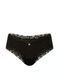 Трусики чики Victoria's Secret Cotton Lace-Waist Cheeky Panty Black 27272131 фото 3