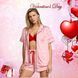 Піжама з шортиками Victoria's Secret Glazed Satin Heart Short Pajama Set New &mdash; фото , вигляд з різних ракурсів
